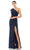 Ieena Duggal - 67858I Sheath Evening Dress Evening Dresses 0 / Midnight