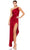 Ieena Duggal - 70177 Sleeveless Prom Dress Evening Dresses 0 / Deep Red