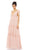 Ieena Duggal - 70188I Tiered A-Line Dress Evening Dresses 0 / Blush