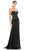 Ieena Duggal A12428 - Charmeuse Trumpet Evening Gown Evening Dresses 0 / Black