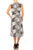 ILE Clothing CHP240 - Sleeveless Midi Print Dress Special Occasion Dress