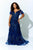 Ivonne D 122D63 - Fine Embroidered A Line Gown Mother of the Bride Dresses 4 / Navy Blue