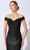 Ivonne D 221D51F - Embroidered Off-Shoulder Evening Gown Evening Dresses 4 / Black