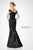 Ivonne D 221D51F - Off Shoulder Slit Mermaid Evening Gown Mother of the Bride Dresses