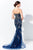 Ivonne D by Mon Cheri - 120D06 Embellished Strapless Long Dress - 1 pc Navy In Size 8 Available Evening Dresses 8 / Navy