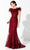 Ivonne D by Mon Cheri 220D22 - Beaded Lace Evening Gown Evening Dresses 4 / Wine