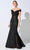 Ivonne D by Mon Cheri - 221D51 Lace Embellished A-Line Evening Dress Mother of the Bride Dresses 4 / Navy Blue