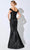 Ivonne D by Mon Cheri - 221D51 Lace Embellished A-Line Evening Dress Mother of the Bride Dresses 4 / Navy Blue