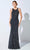 Ivonne D by Mon Cheri 221D55 - Keyhole Back Beaded Evening Dress Evening Dresses 18 / Oyster/Pewter