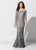 Ivonne D for Mon Cheri 118D07 - Metallic Lace Evening Gown Evening Dresses 4 / Silver/Gray