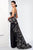 Ivonne D for Mon Cheri - 218D32 Strapless Embroidered Prom Dress Prom Dresses 8 / Black/Taupe