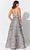 Ivonne D ID304 - One Shoulder Brocade Evening Gown Evening Dresses 10 / Taupe