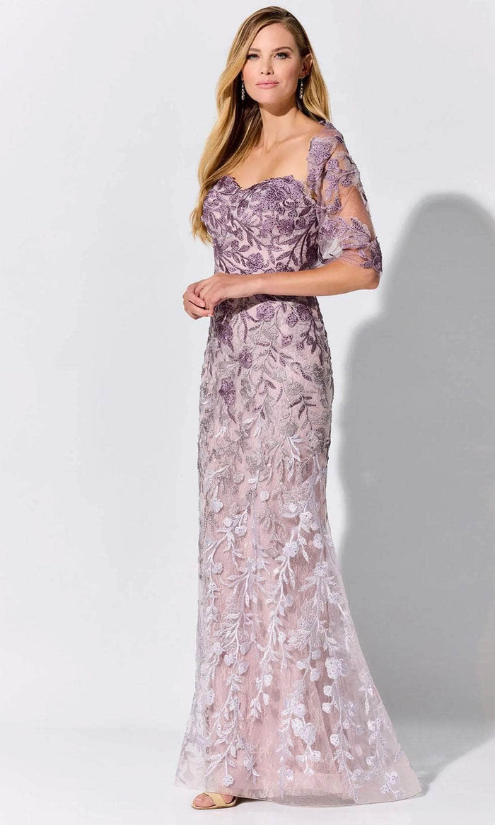 Ivonne-D ID316 - Ombre Sweetheart Evening Dress Evening Dresses 4 / Heather