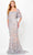 Ivonne D ID6205 - Evening Dress with Shalero Special Occasion Dress 4 / Silver/Nude