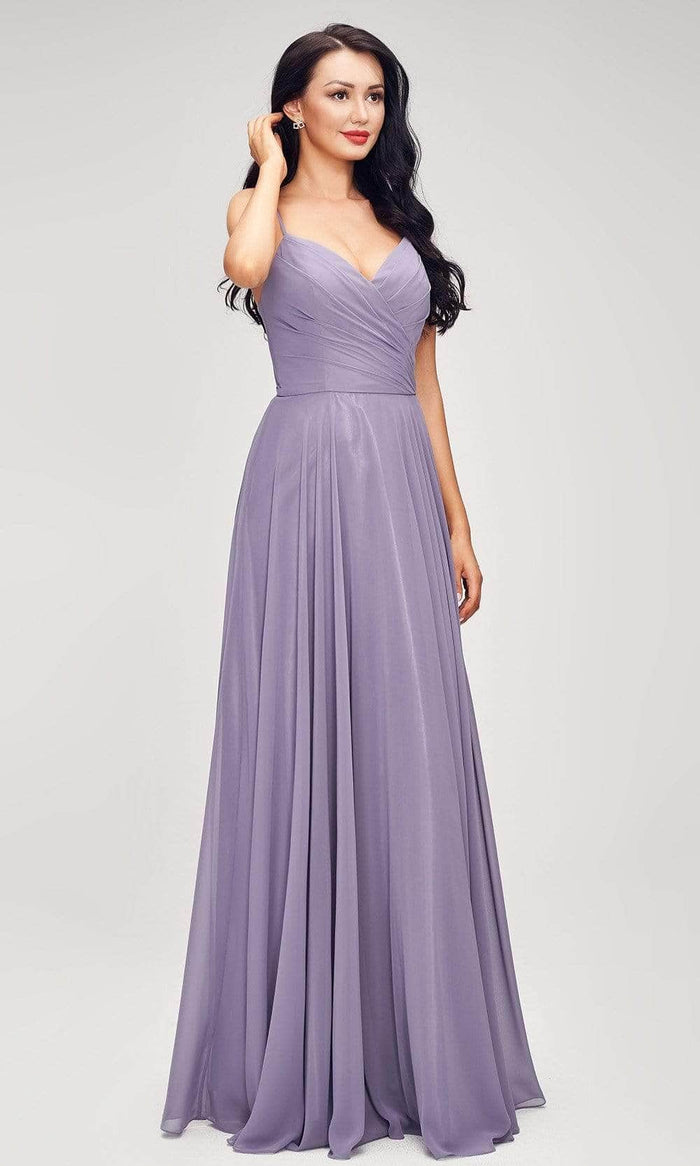 J'Adore Dresses - J17040 Sleeveless V Neck Evening Dress Evening Dresses 14 / Smoke