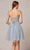 J'Adore Dresses J18078 - Pleated Top Sleeveless Cocktail Dress Cocktail Dresses 6 / Blue