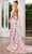 J'Adore Dresses J24020 - Floral Mermaid Prom Dress Prom Dresses