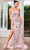 J'Adore Dresses J24020 - Floral Mermaid Prom Dress Prom Dresses