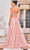 J'Adore Dresses J24038 - Plunging V-Neck Embroidered Evening Gown Evening Dresses