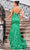 J'Adore Dresses J24041 - Semi-Sweetheart Printed Evening Gown Evening Dresses