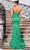 J'Adore Dresses J24041 - Semi-Sweetheart Printed Evening Gown Evening Dresses