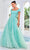 J'Adore Dresses J24044 - Square Rosette Ruffles Evening Gown Evening Dresses 2 / Mint