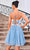 J'Adore Dresses J24071 - Sleeveless Floral Appliqued Cocktail Dress Cocktail Dresses