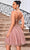 J'Adore Dresses J24071 - Sleeveless Floral Appliqued Cocktail Dress Cocktail Dresses