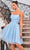 J'Adore Dresses J24073 - Strapless Lace-Up Back Cocktail Dress Cocktail Dresses 4 / Black