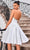 J'Adore Dresses J24076 - Cut-Glass Accent Strapless Cocktail Dress Cocktail Dresses