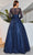 J'Adore Dresses J25005 - Sequined Illusion Scoop Evening Dress Mother Of The Bride Dresses