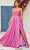 J'Adore Dresses J25009 - Cowl Neck Glitter Evening Dress Prom Dresses 2 / Rose