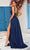 J'Adore Dresses J25009 - Cowl Neck Glitter Evening Dress Prom Dresses