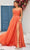 J'Adore Dresses J25009 - Cowl Neck Glitter Evening Dress Prom Dresses