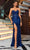 J'Adore Dresses J25023 - Rhinestone Embellished Strapless Prom Gown Prom Dresses 2 / Navy