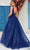 J'Adore Dresses J25028 - Embroidered Sheer Sleeveless Ballgown Prom Dresses