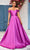 J'Adore Dresses J25039 - Off-Shoulder A-Line Prom Gown Prom Dresses 2 / Magenta