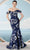 Janique 2601 - Off Shoulder Floral Evening Dress Evening Dresses