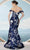 Janique 2601 - Off Shoulder Floral Evening Dress Evening Dresses