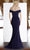 Janique - 2936 Off Shoulder Ruffle Detailed Evening Gown Evening Dresses 10 / Rose Gold