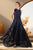 Janique 622067 - Sleeveless Floral Accent A-Line Gown Mother of the Bride Dresses 2 / Navy