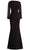 Janique BSH-001 - Beaded Bateau Neck Formal Dress Mother of the Bride Dresses 18 / Black