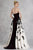 Janique W1376 - Strapless A-line Overlay Gown Ball Gowns 8 / Chartreuse/Ivory