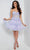 Jasz Couture 1625 - Strapless Corset Bodice Cocktail Dress Homecoming Dresses 000 / Lilac