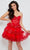 Jasz Couture 1625 - Strapless Corset Bodice Cocktail Dress Homecoming Dresses