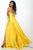 Jasz Couture 7028 - V-Neck Sleeveless Prom Dress Prom Dresses 6 / Yellow