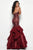 Jasz Couture 7046 - Embellished Strapless Prom Gown Evening Dresses 0 / Wine