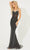 Jasz Couture 7513 - Beaded Illusion Prom Dress Special Occasion Dress 000 / Black