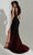 Jasz Couture 7530 - V-Neck Side Cutout Prom Dress Prom Dresses