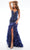 Jasz Couture 7605 - Mirror Embellished Mermaid Dress with Ruffles Special Occasion Dress